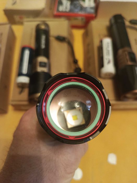 Ліхтарі налобні та ручні  з алюмінієвого сплаву