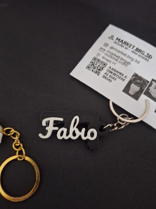 Porta chaves com nomes 3d personalizados