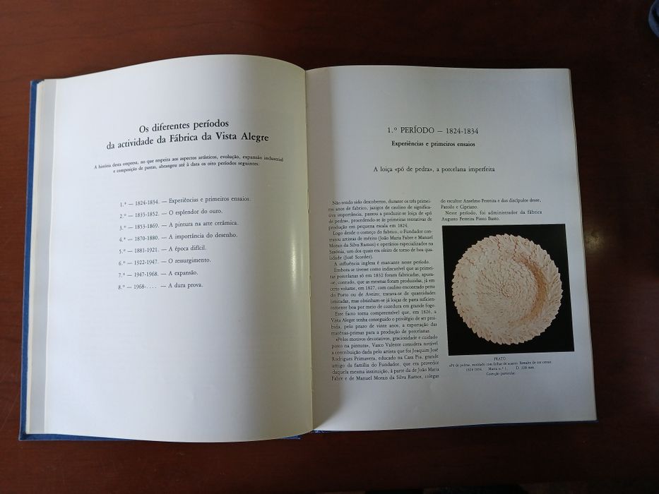 Livro porcelana Vista alegre