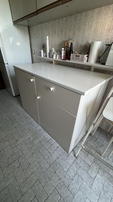 Móvel de cozinha branco (levantamento em domicilio )