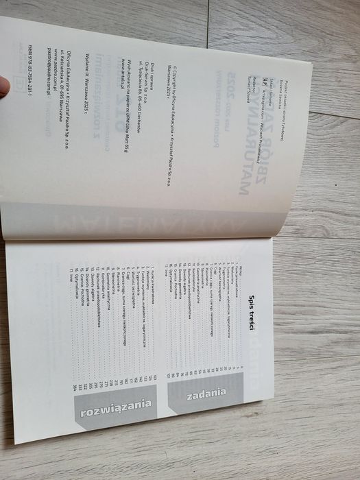 Zbiór zadań maturalnych Matematyka 2025