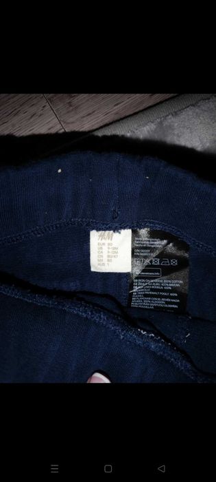 Spodnie chłopięce 80r 2 szt.