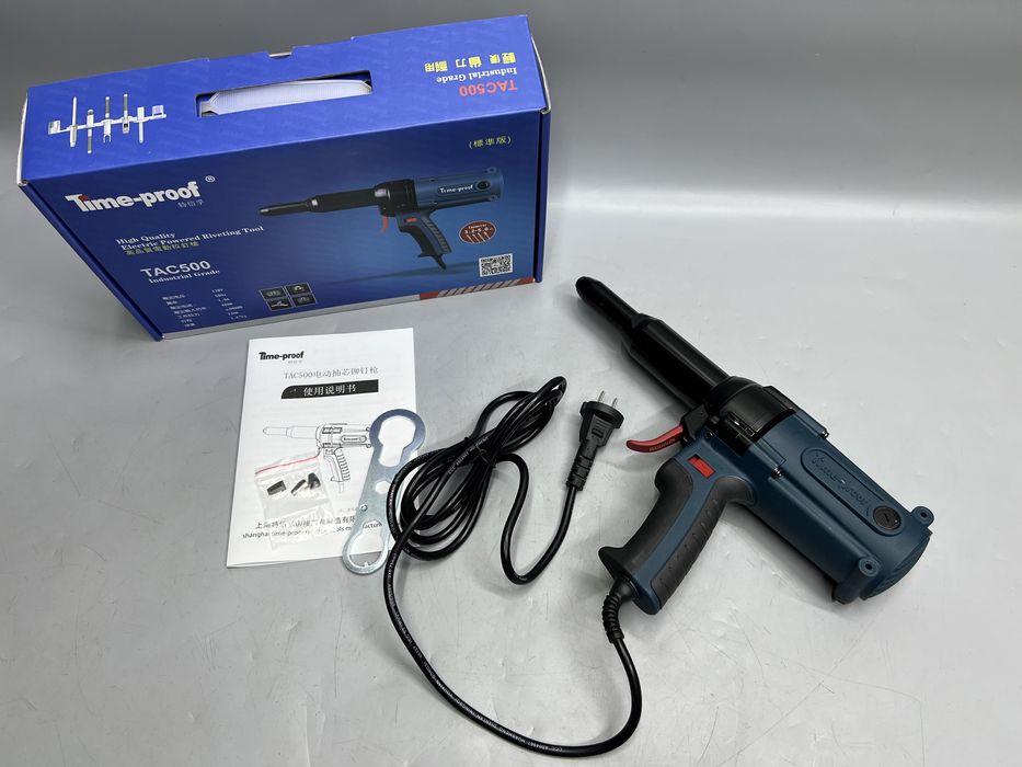 Электрозаклепочник Time-Proof TAC500 + ремкомплект От 3.2 до 5 мм