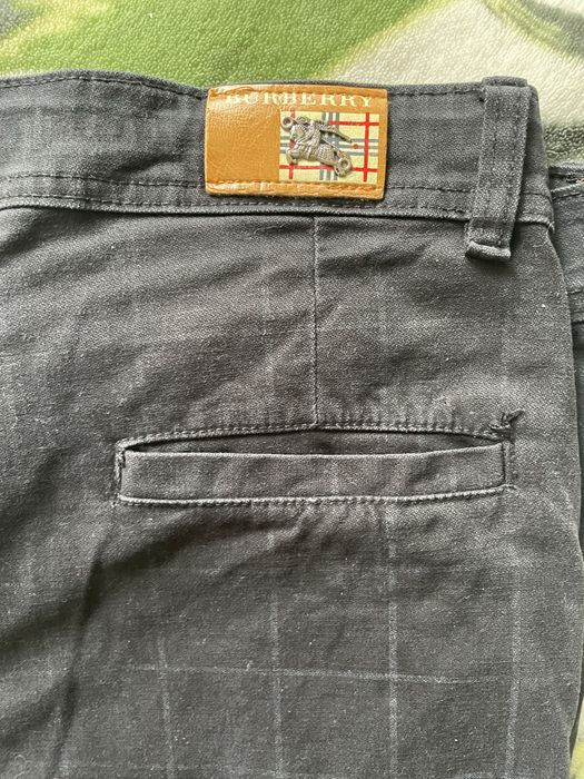 Bawełniane damskie spodnie Burberry rozmiar 32
