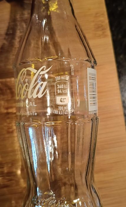 Garrafa de vidro Coca cola