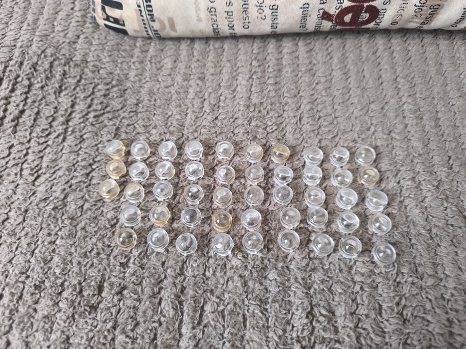 Soczewki do diód power LED 1W używane 48szt