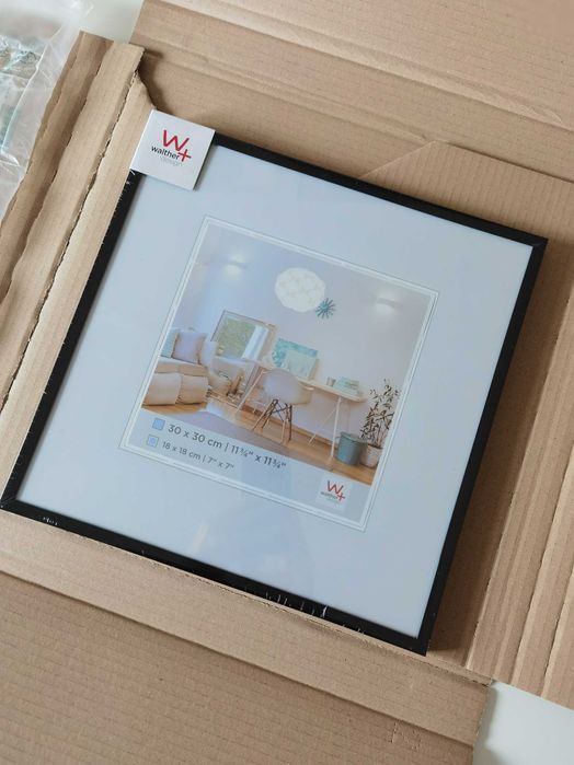 Moldura Fotos 30x30 (Novo; Protecção de vidro)