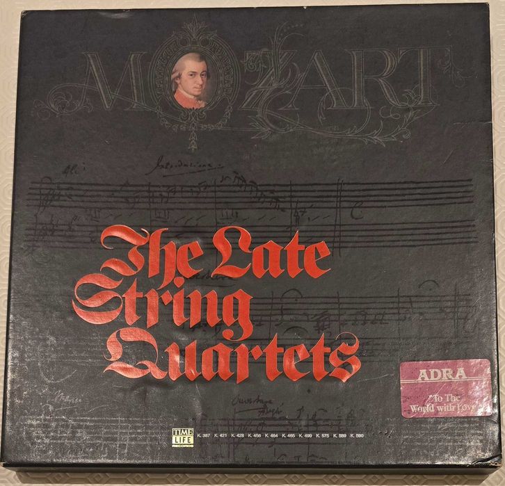 Coleção Mozart – 5 Discos Vinil “The Late String Quartets” (Box Set)