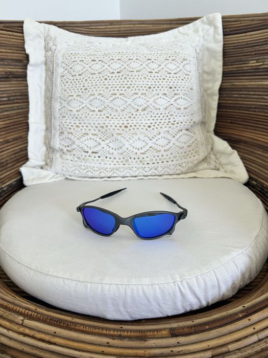 Óculos juliet cinza e azuis (metal)