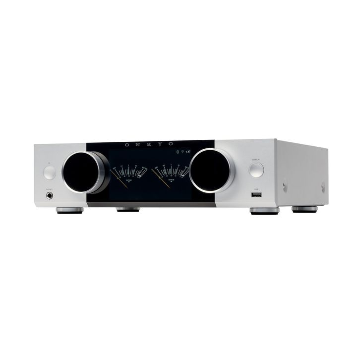 Onkyo Muse Y-50 Srebrny – Sieciowy Wzmacniacz Stereo klasy Premium (All-in-One)