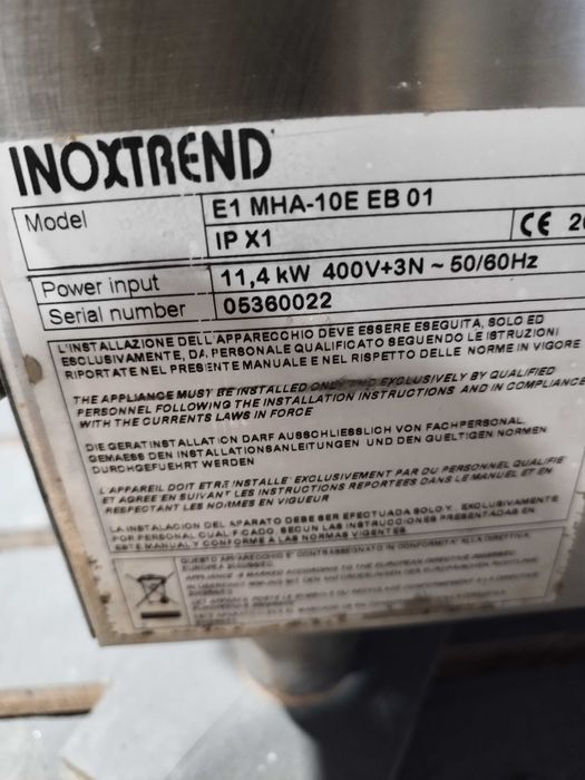 Forno industrial trifásico