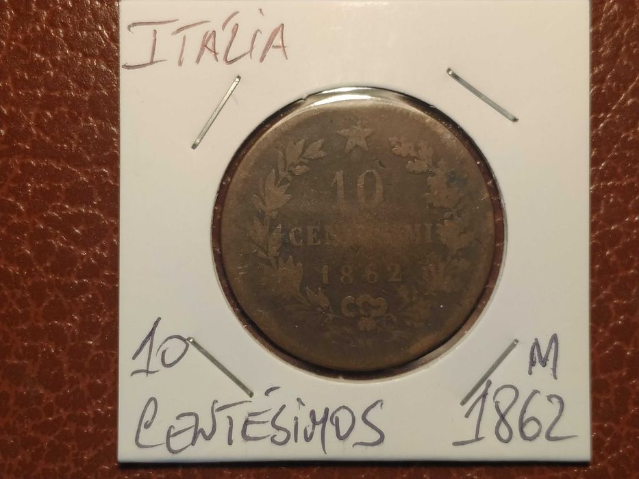 290 coins of 10 centesimi from 1862 M - Italy