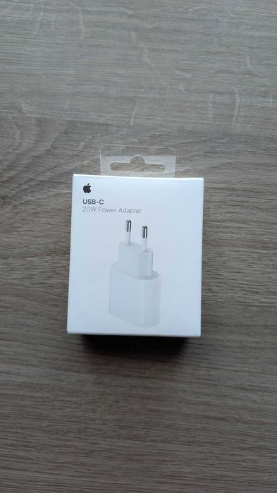 Oryginalny zasilacz Apple USB-C o mocy 20 W.