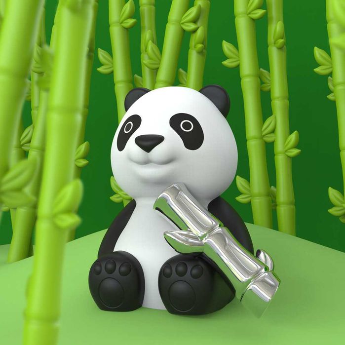 Brelok Metha[l]morphose Panda z bambusem Pomysł na prezent