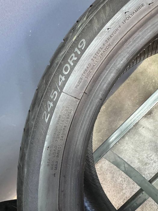 Шины БУ 245 40 R 19 HANKOOK s1evo3 Лето Комплект резина