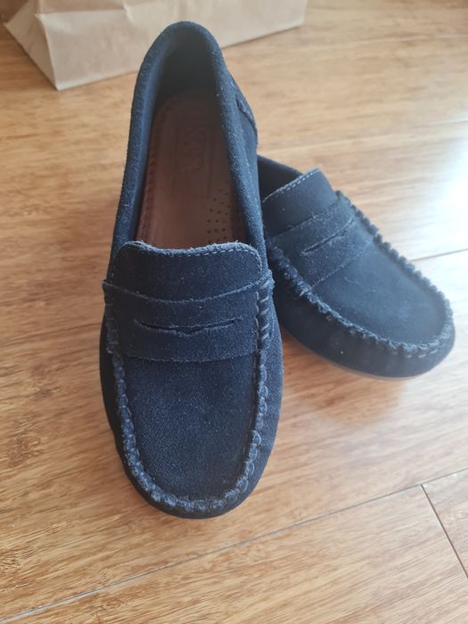 Granatowe mokasyny zara 31