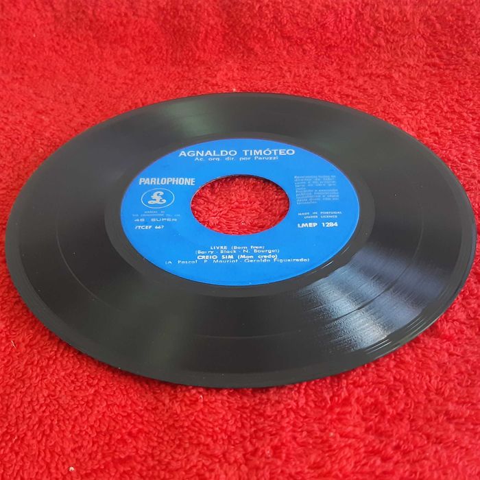 Disco Vinil Single EP Agnaldo Timóteo - Meu Grito + 3 Músicas