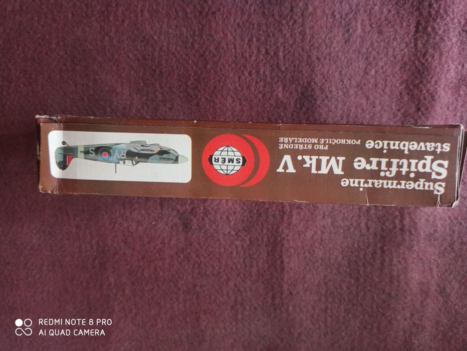 Сборная, пластиковая модель самолёта "Спитфайр V"