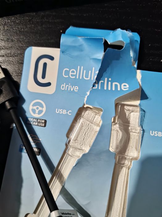 Cabo USB A para C. Ideal para o carro