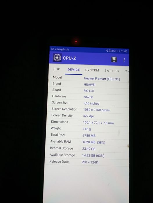 Huawei P Smart usado