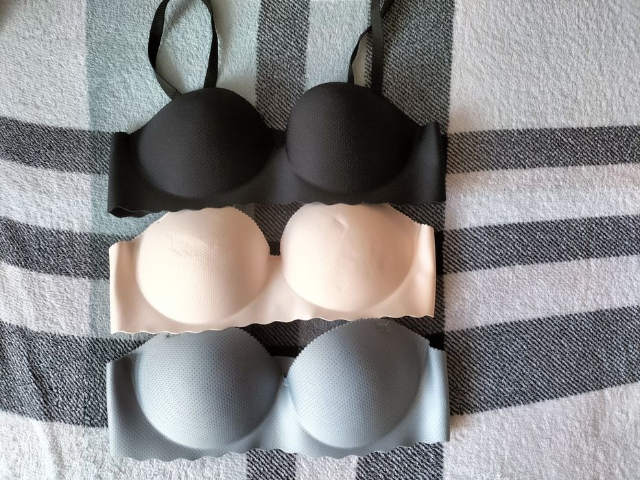 3 biustonosze NOWE XS