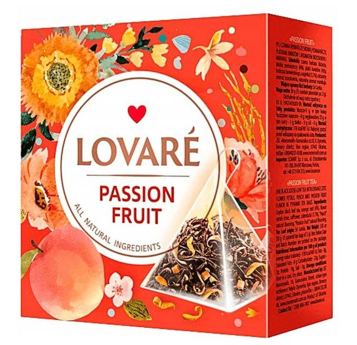 LOVARE herbata piramidki Passion Fruit 30 G