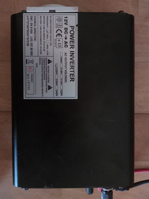 Inversor 350W - 12V DC - 220V AC - 50Hz
