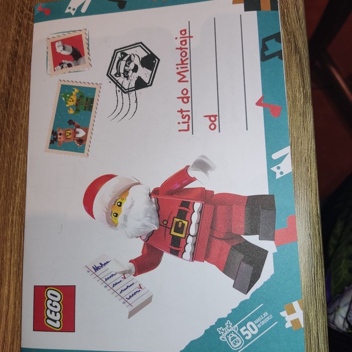 List do świętego Mikołaja LEGO