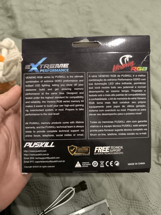 Memoria DDR3 1600MHz RGB 2x8GB Dual Channel