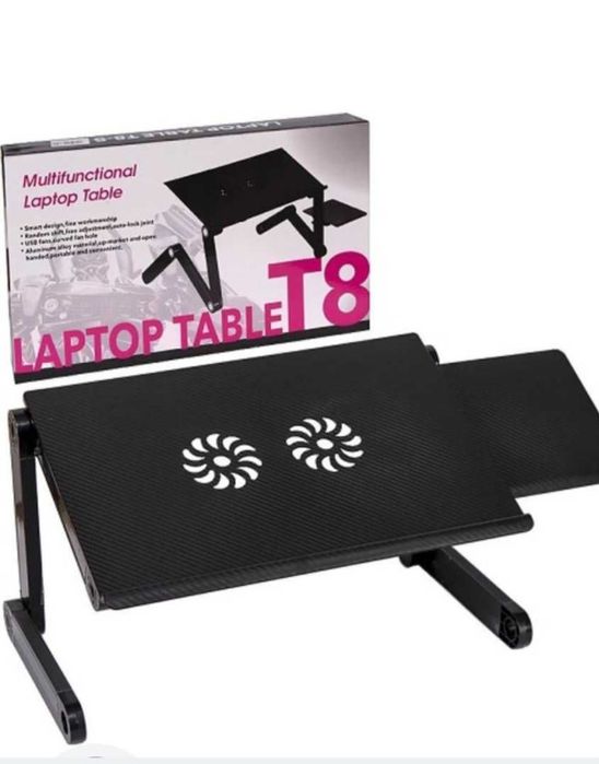 Столик-трансформер (підставку) для ноутбука Laptop Table T8 (з кулерами)