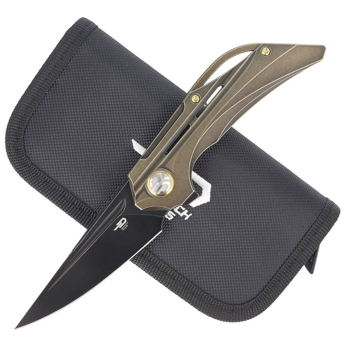 Nóż składany Bestech Vigil Bronze Titanium, Black (BT2201D)