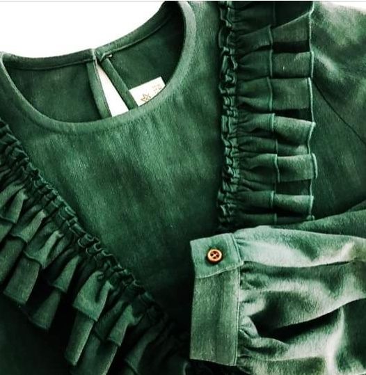 Koszula zielona len wiskoza the miracle makers S do karmienia ciazowa