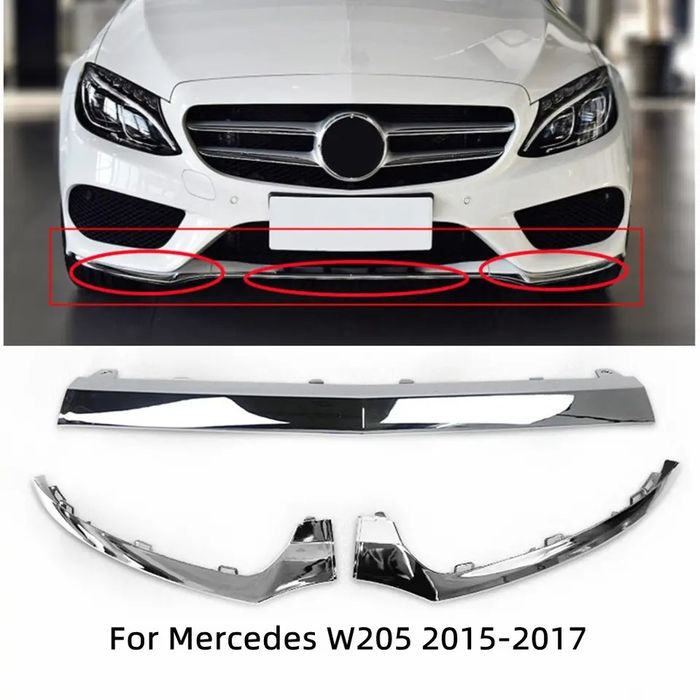 Friso lip guarnição do para choques frontal mercedes classe c w205