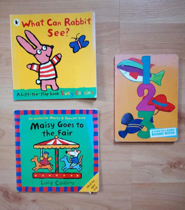 Lucy Cousins Maisy goes on fair what can Rabbit see counting numbers