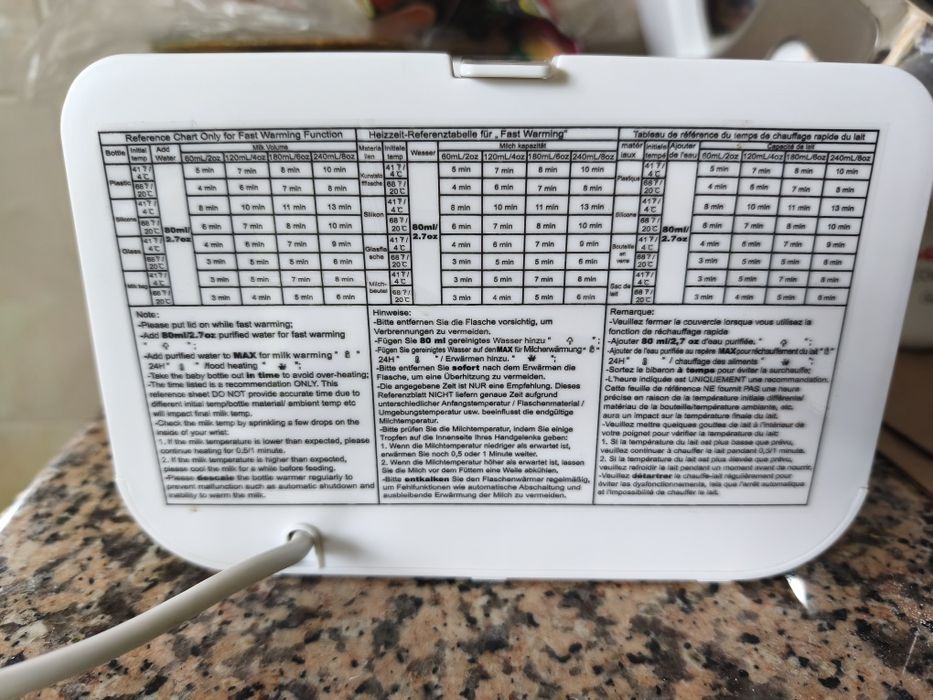 Aquecedor e Esterilizador de Biberões GROWNSY – Excelente Estado