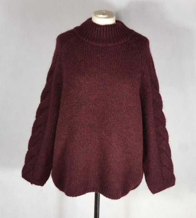 VERO MODA VMZEN Nowy Sweter Damski S Oversize Oryginalny Wełna Alpaka