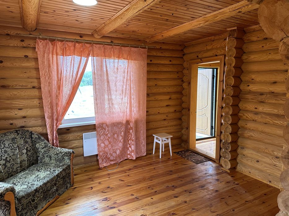Продам экодом(дачу) под Киевом (новую) из бревна с участком
