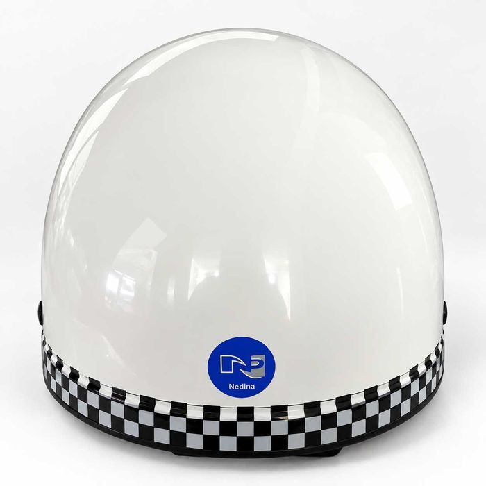 Capacete vintage Nedimoto Branco (2 Unidades)
