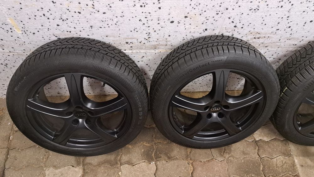 Alufelgi 19  Czarne Audi SQ5  5x112 Opony Zimowe  235/50/19  Continent