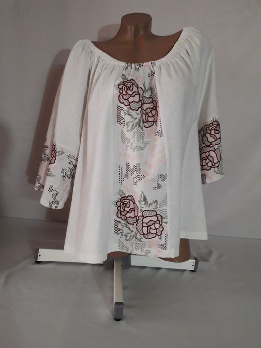 Вышиванка   лен  блузка