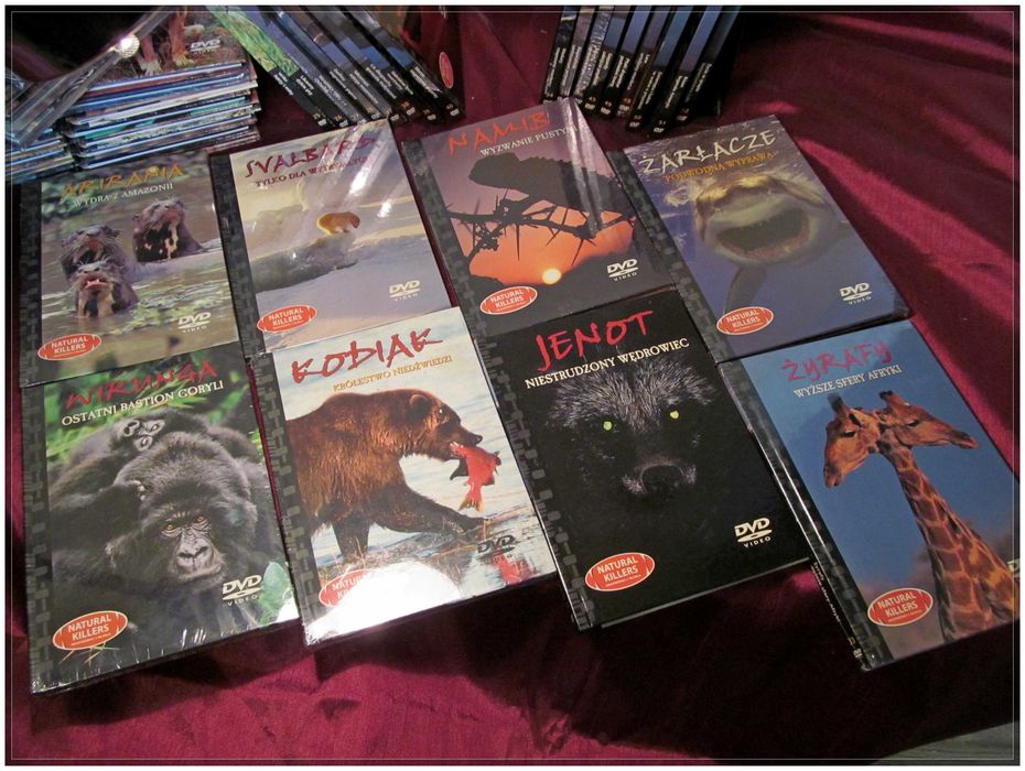 Zestaw filmów DVD Natural Killers – Drapieżniki z bliska (49 szt.)