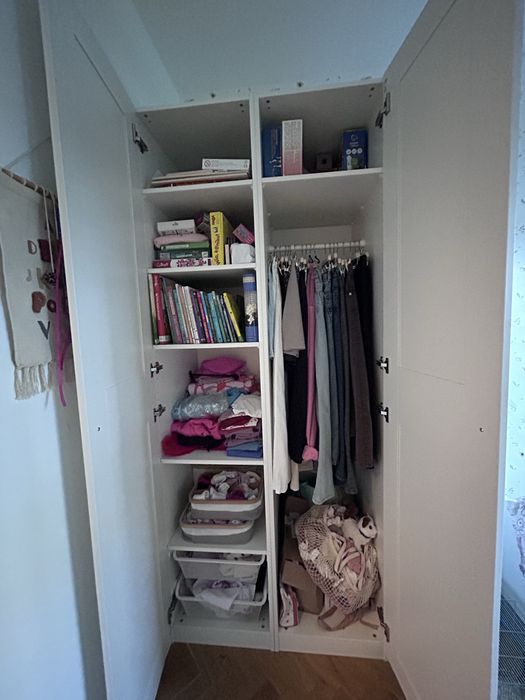 Ikea PAX Grimo biała szafa 100x60x236
