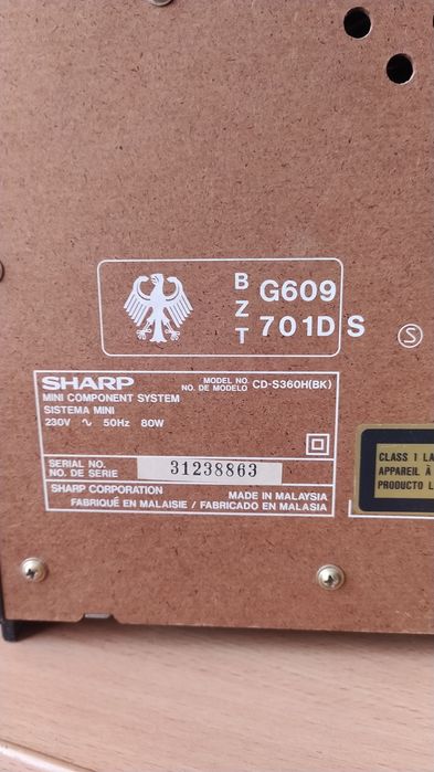 Музыкальный центр SHARP