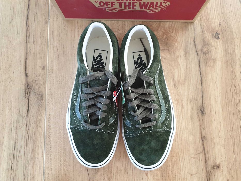 Nowe Tenisówki Vans Old Skool, unisex, skóra, zamsz, rozmiar 35