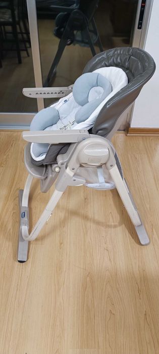 Cadeira da Papa Chico Polly Graphite em Pele Vegan