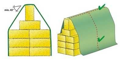 Fliz do okrywania bel słomy 15,6x25