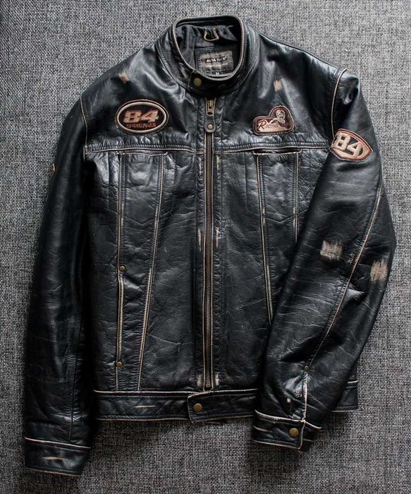 Куртка мото мотокуртка AviaTrix Leather Jacket Оригінал Шкіра р.М