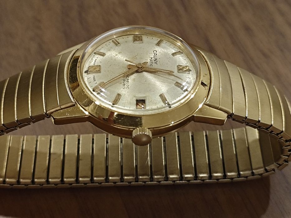 Relógio vintage Cauny Matic 25 rubis