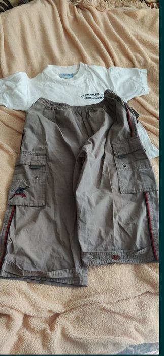 Футболка, куртка підліткова з вишивкою, шорти,