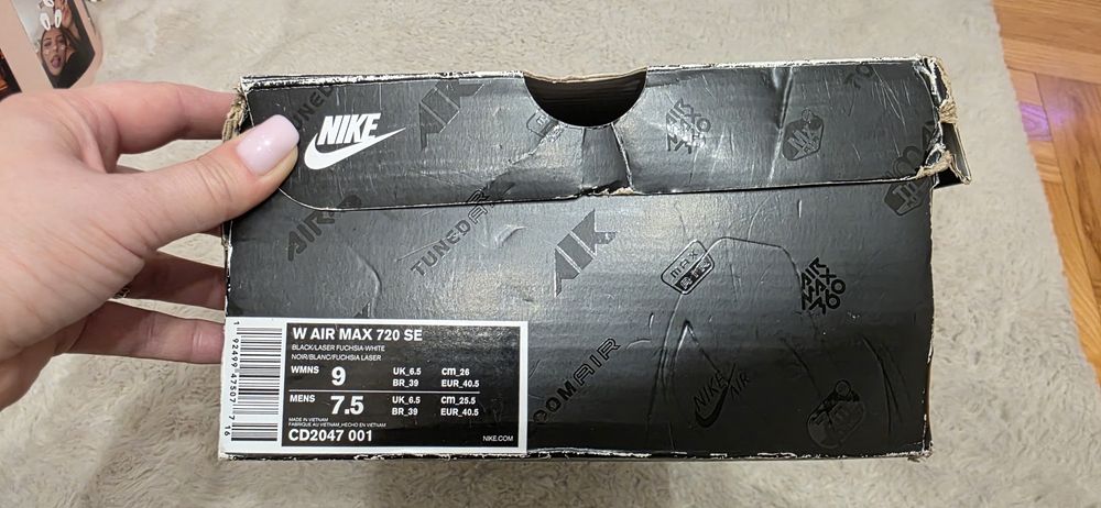 Buty sportowe damskie nike air max 720